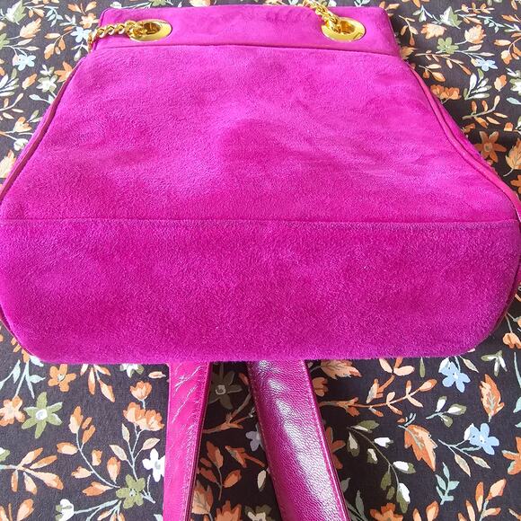 Frenchy of California Purple Jewel Gold Soft Crossbody Shoulder Purse Bag 80s - Picture 6 of 10